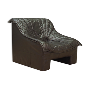 Fauteuil retro cuir vintage
