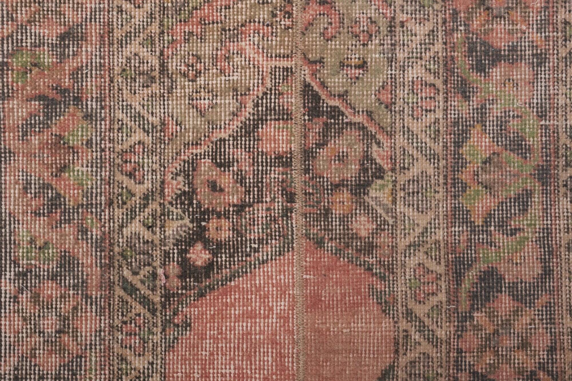 Vintage Turkish hallway rug 63x725 cm