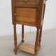 Solid walnut bedside table in Louis XVI style