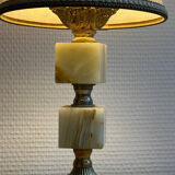 Table lamp - Alabaster cube foot