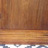 Buffet Art Déco en noyer avec marbres et guérites