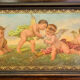 Romantic period center bed stamped walnut with brown patina circa 1860