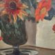 Painting "yellow bouquet of September" signed Charigny