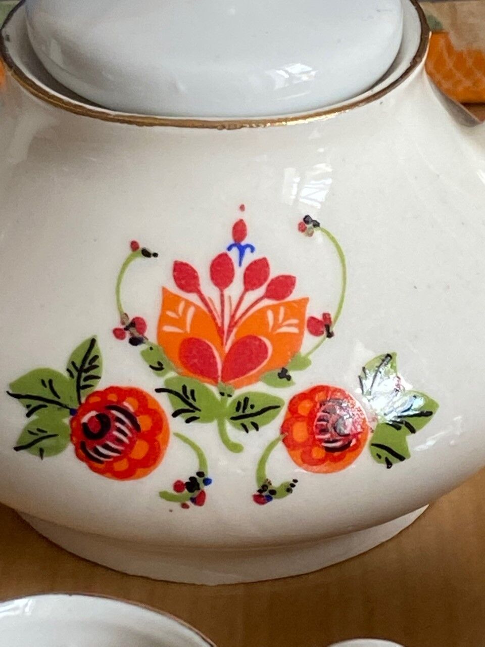 Service dinette faience old