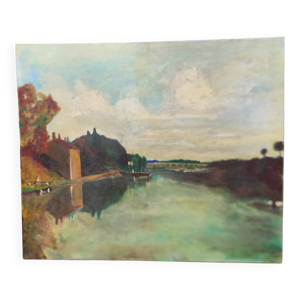 Peinture à l'huile vintage