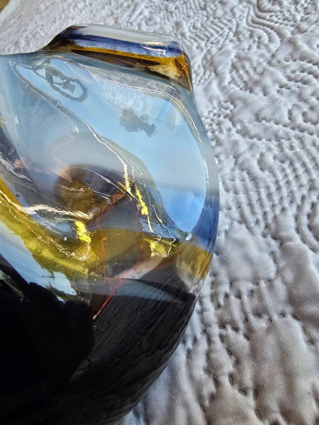 Soliflore vase Mdina Glass Malta signed 2013