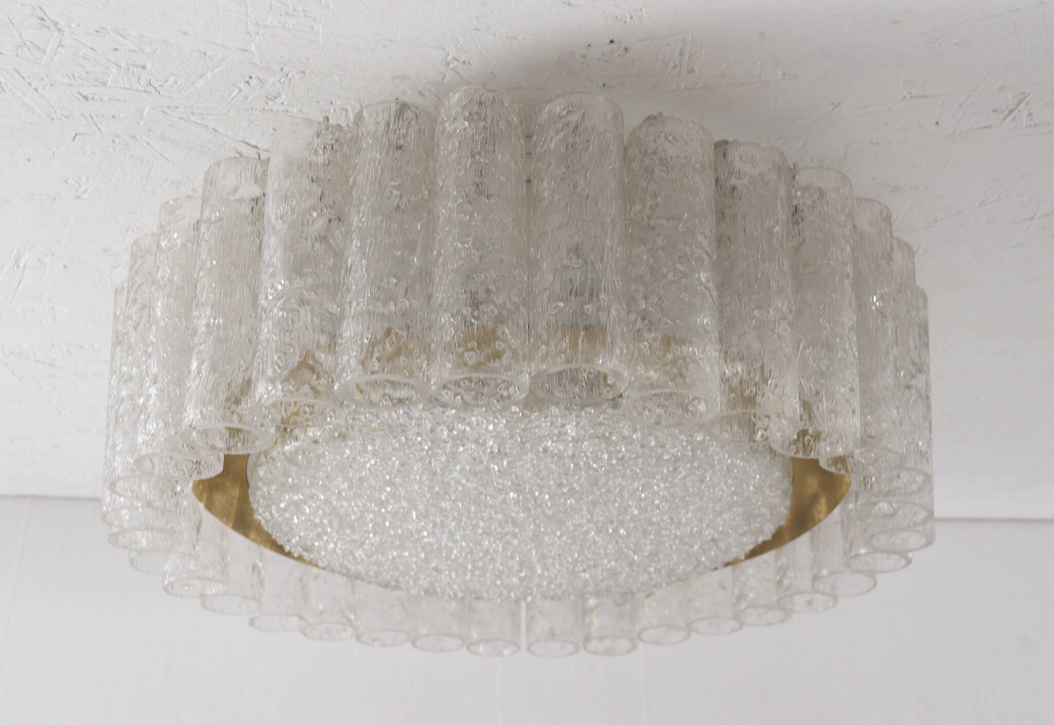 Mid Century Deckenlampe von Doria Leuchten, Deutschland, 1970er Jahre