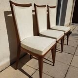 Set of 3 art deco chairs from the 50s