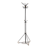 French Hand-forged iron coat rack design by Jean Royere, 1960