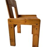 Silvio Coppola dining table with 4 dining chairs for Fratelli Montina