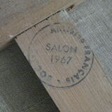 Painting oil painting Rue de Paris 16th 1967 G. De La Fabrègue