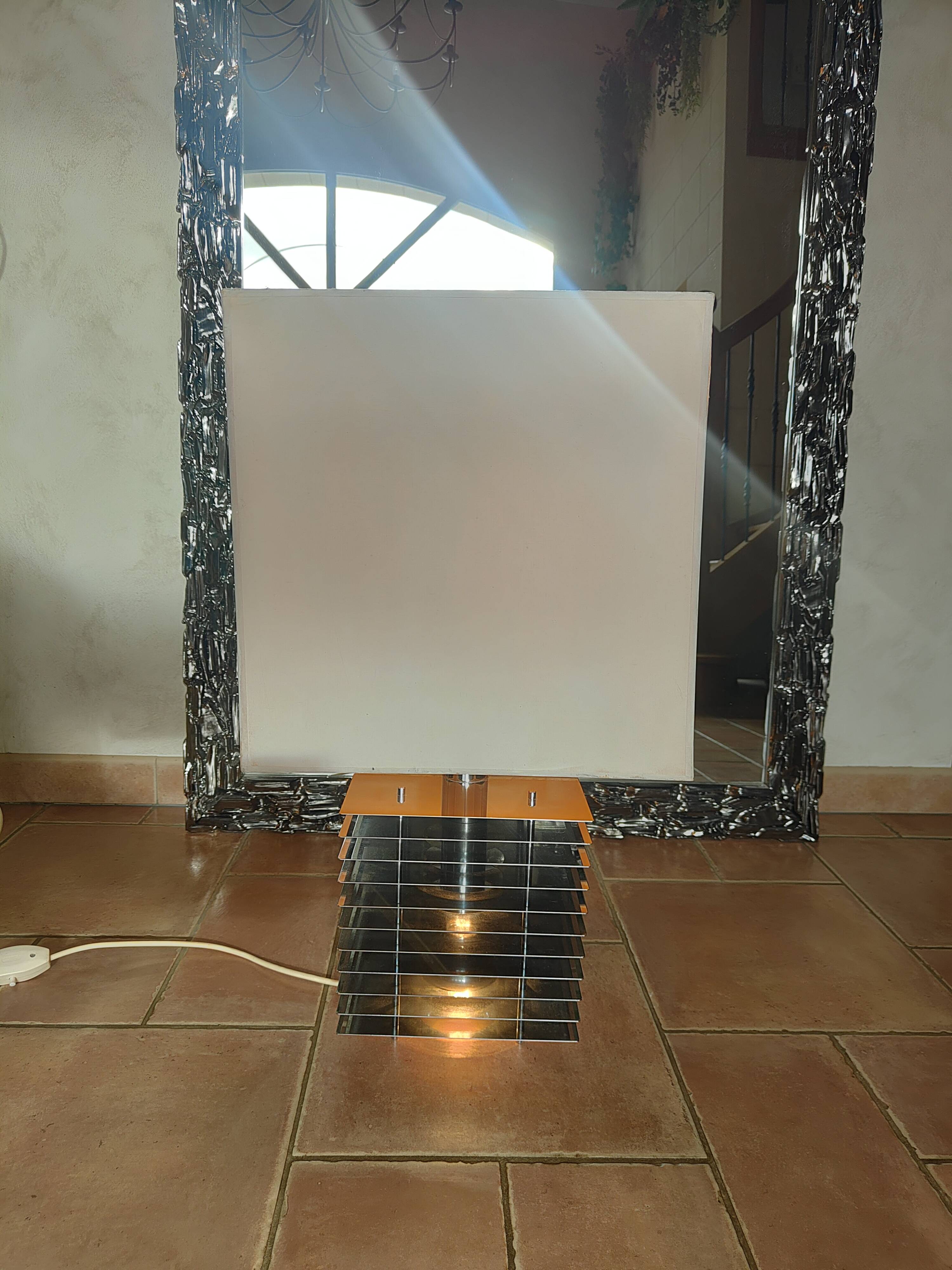 Lampe design italien inox