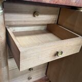 Empire style row in mahogany and oak veneer