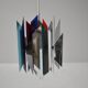 Tivoli Pendant Lamp by Simon Henningsen for Lyfa. Denmark 1962 (blk)