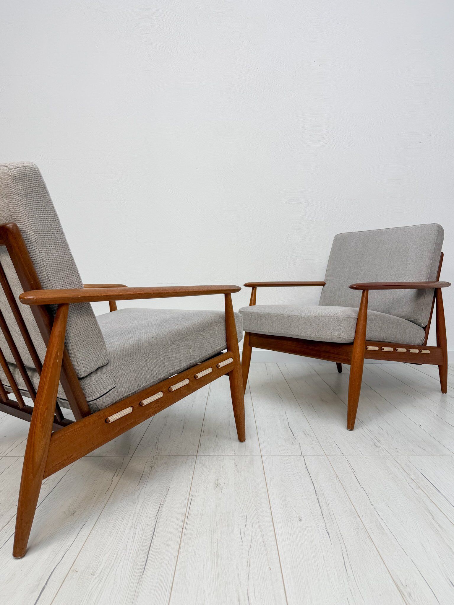 1960s vintage Danish mid-century teak armchair