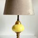 Old ceramic and bronze lamp