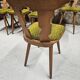 Lot  8 chaises bistrot 1970"