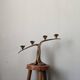 Iron candlestick, antique candle holder, handcrafted cast iron