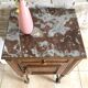 Table de nuit dessus marbre
