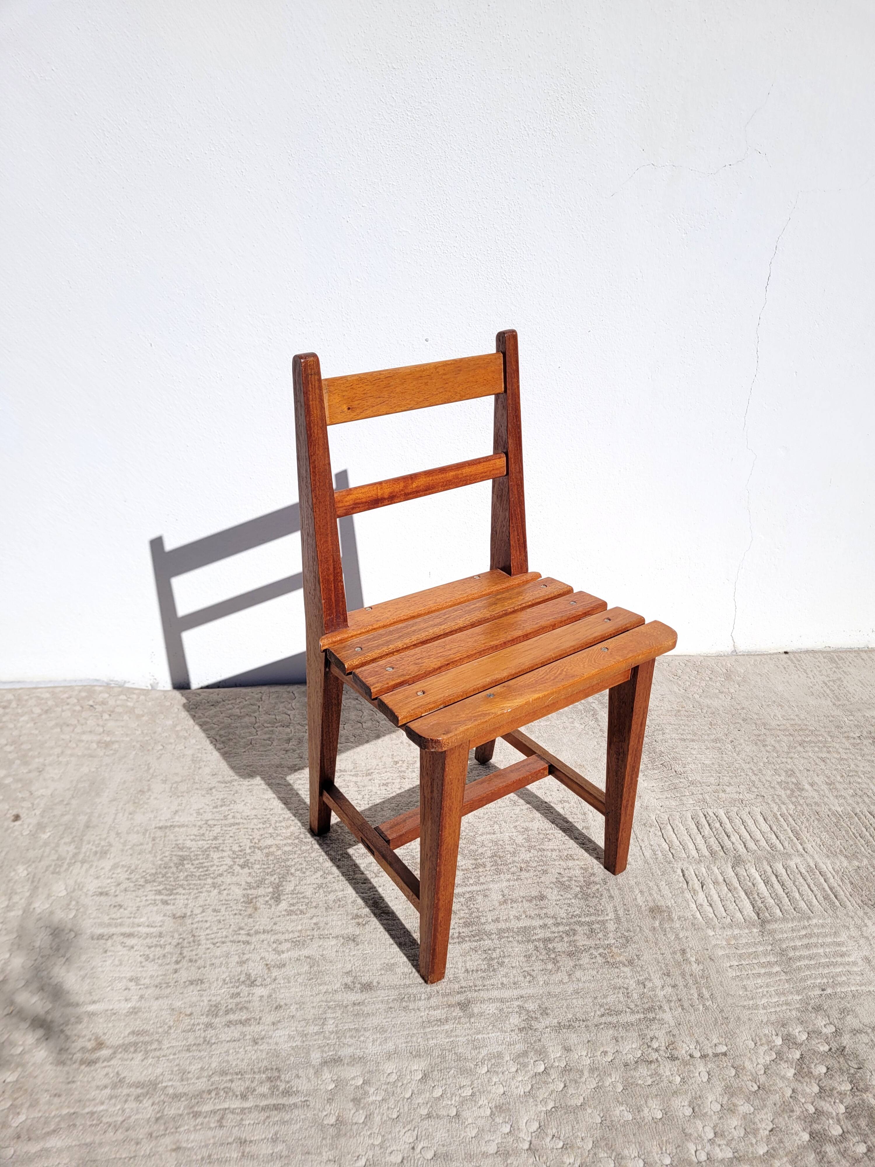 Small vintage wooden children's chair