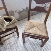 Set 4 chaises rustiques chêne De puydt, Belgique 1970