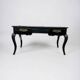 Louis XV Style Flat Desk Black Lacquered 19th Century