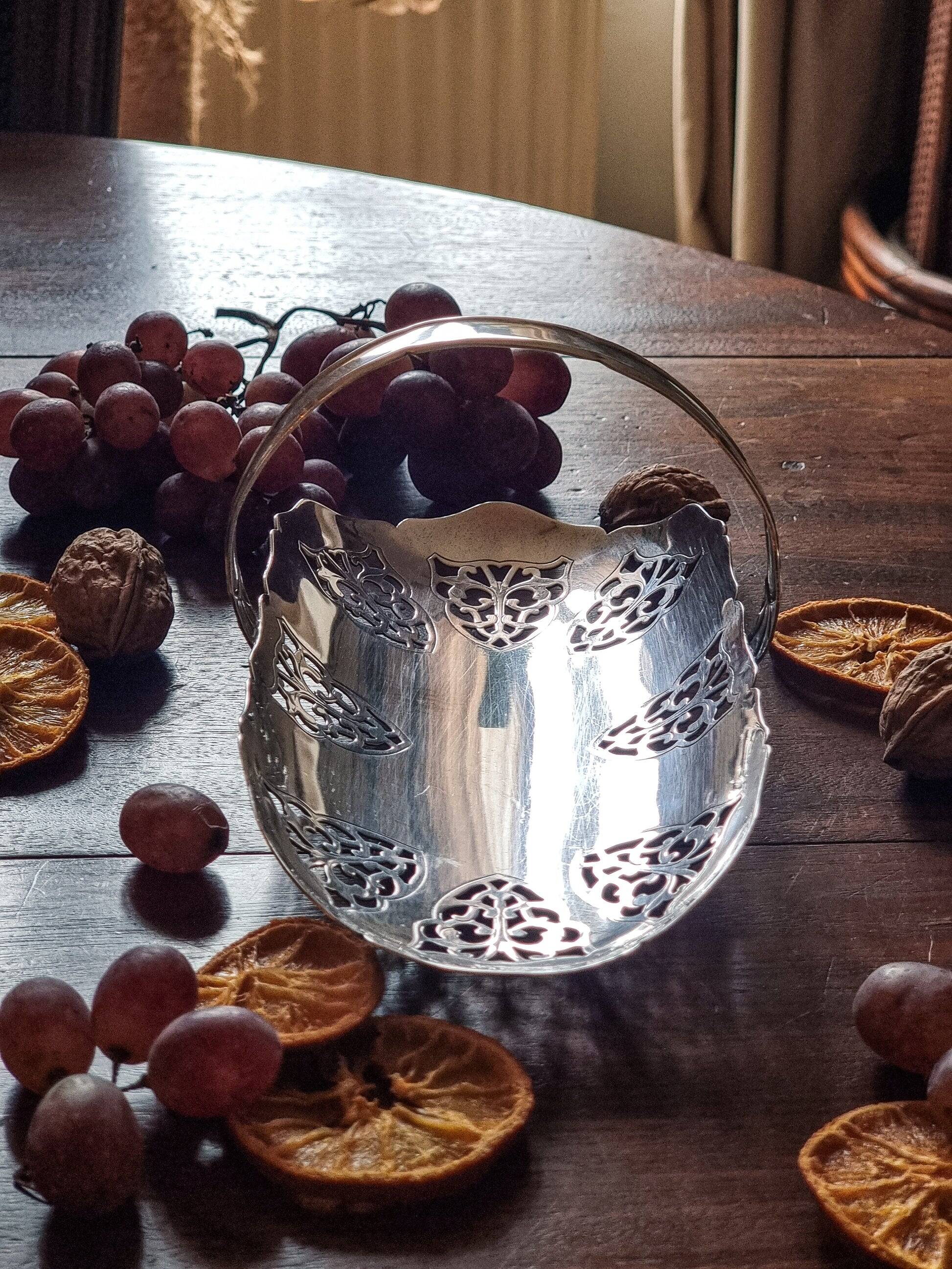 Silver-plated basket