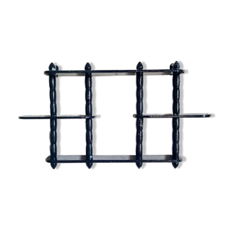 Dark blue wall shelf