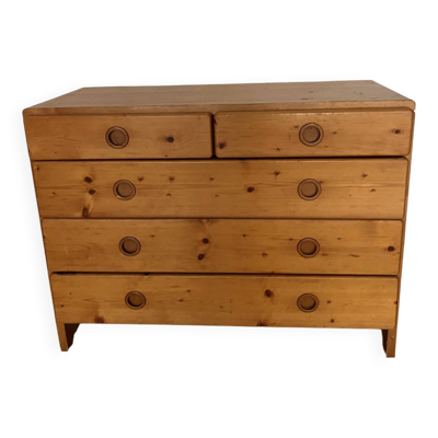 Commode en pin, Charlotte Perriand pour Les Arcs