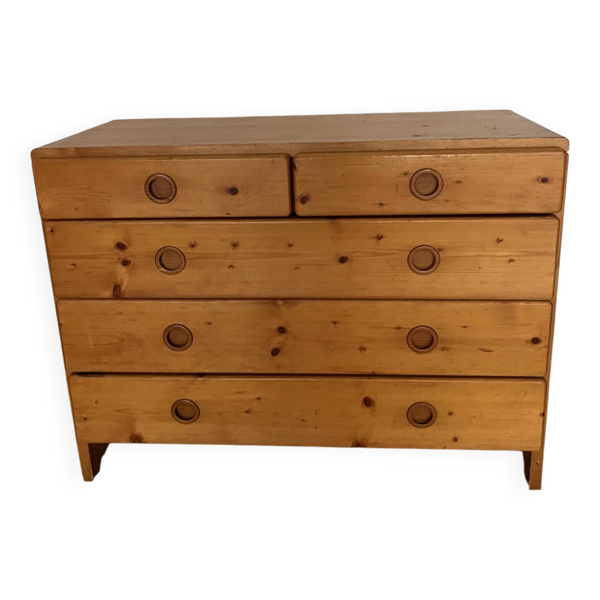 Commode en pin, Charlotte Perriand pour Les Arcs