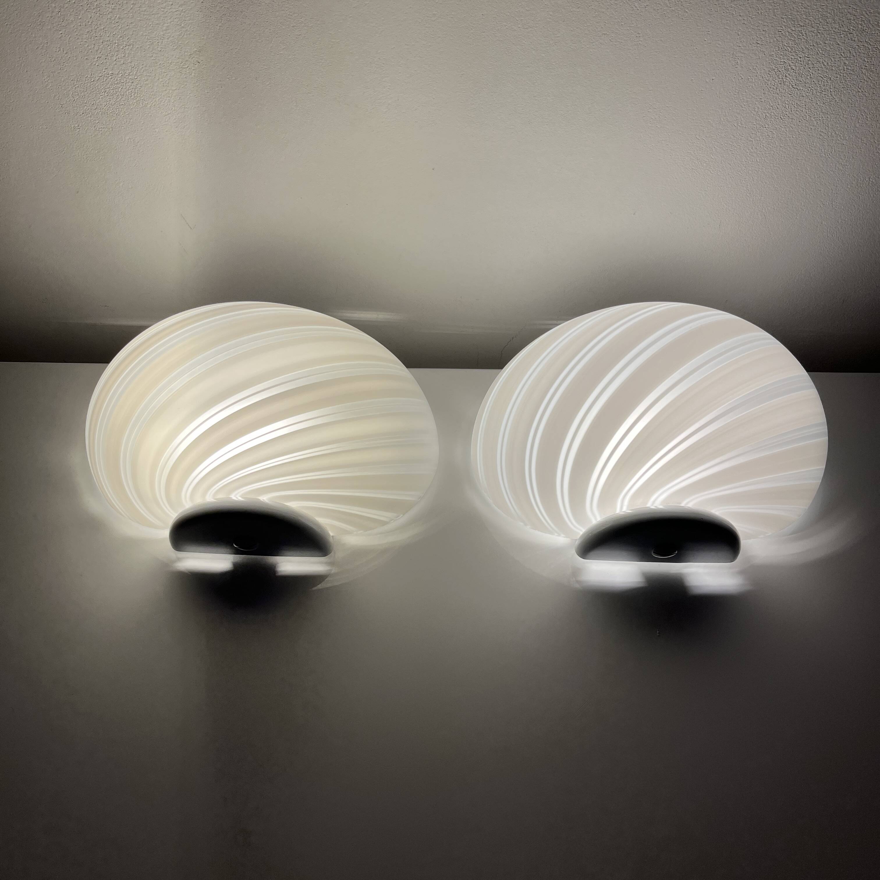 Pair of vintage Murano wall lights