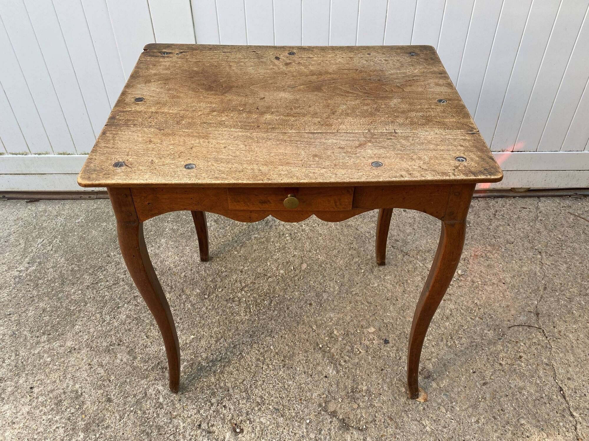 Oak desk with 1 drawer 65x52cm