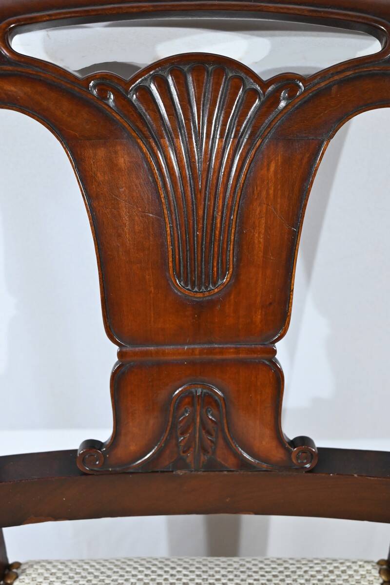 Suite of 5 Cuban Mahogany Chairs, Restoration Period – Early 19th Century