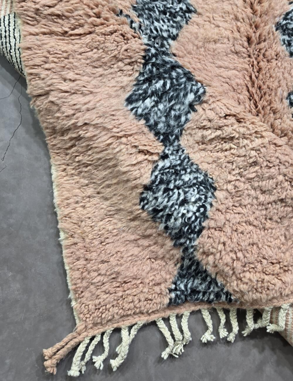 Powder Pink Moroccan Rug - 309 x 197 cm