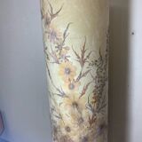 Lampadaire avec abat jour en fleurs séchées