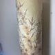 Floor lamp with a lampshade made of dried flowers