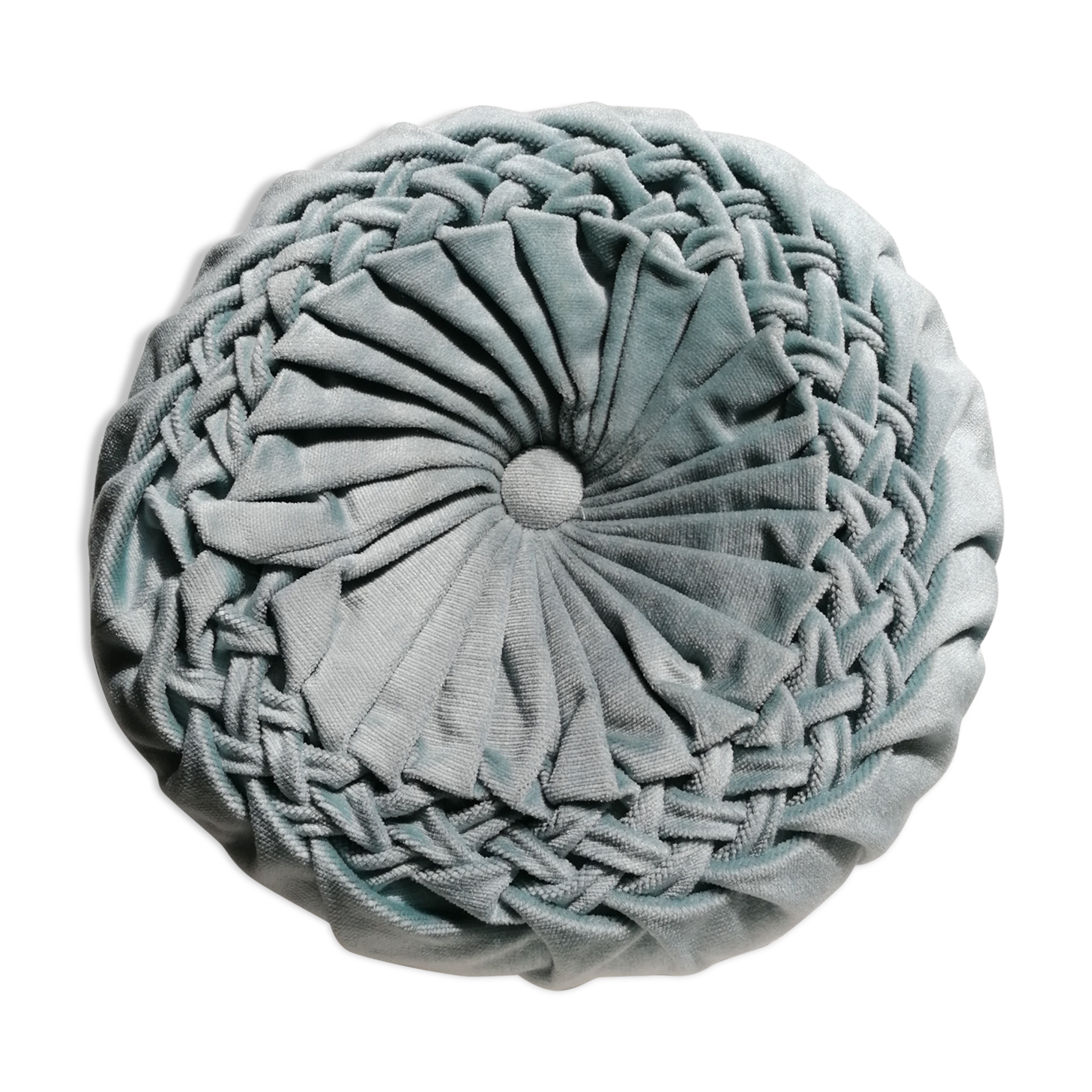 Folded round cushion