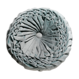 Coussin rond plissé