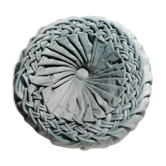 Coussin rond plissé