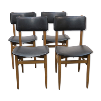 Series of 4 Scandinavian chairs