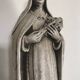 Religious statue of sainte therese of lisieux “the little flower of jesus” in stone