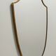 Mid-Century Modern Vintage Wall Mirror in Brass and Wood, Italy 1960s