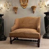 Walnut bench of louis xiii xviith period