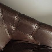 Rare pair of model MP-91 leather lounge chairs by Percival Lafer