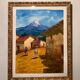 Old painting, Mexican landscape, signed XX century