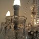 Chandelier with 6 lights and pendants