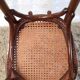Chaise bistrot en bois courbé et cannage début XXème