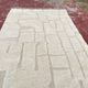 **Moroccan Berber rug in ecru 300x200 cm – raised geometric pattern**