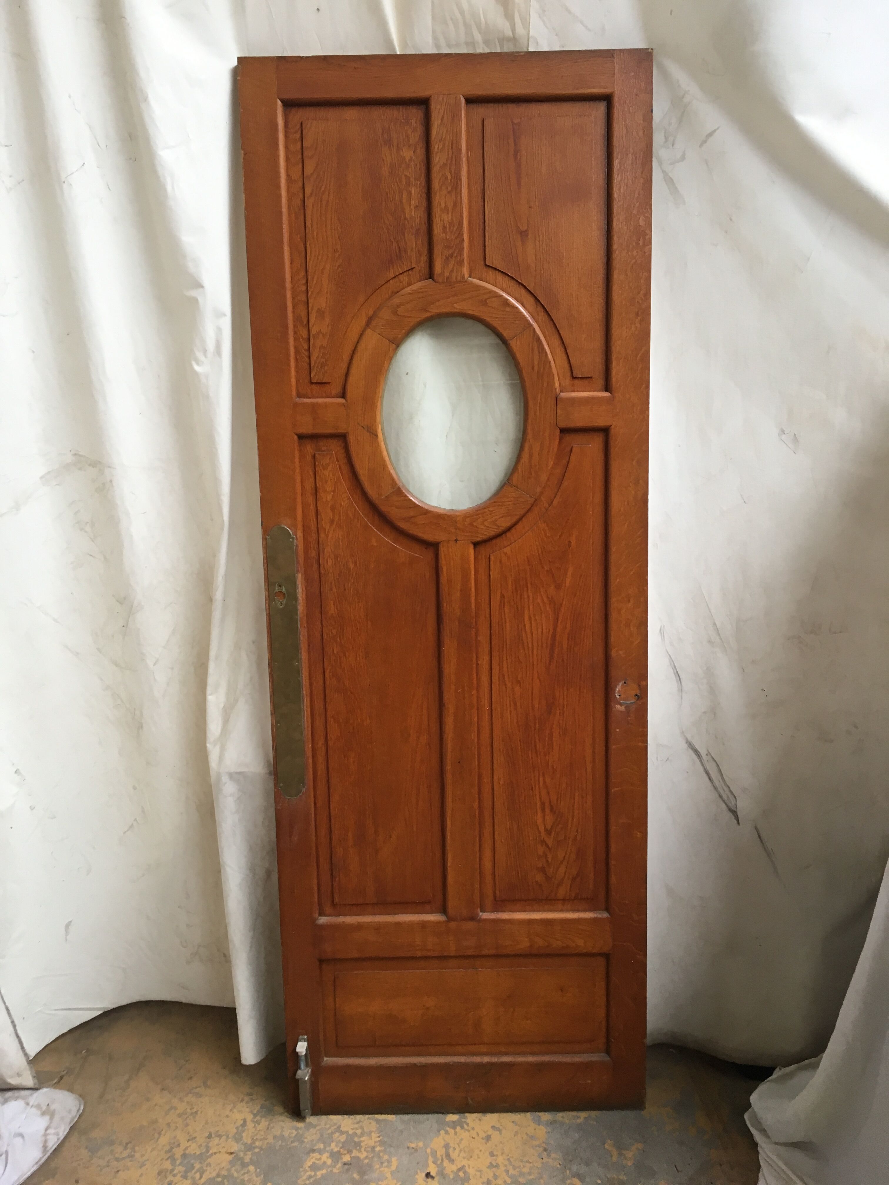 3 identical oak ancient doors