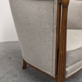 Pair of Art Deco gondola armchairs circa 1920